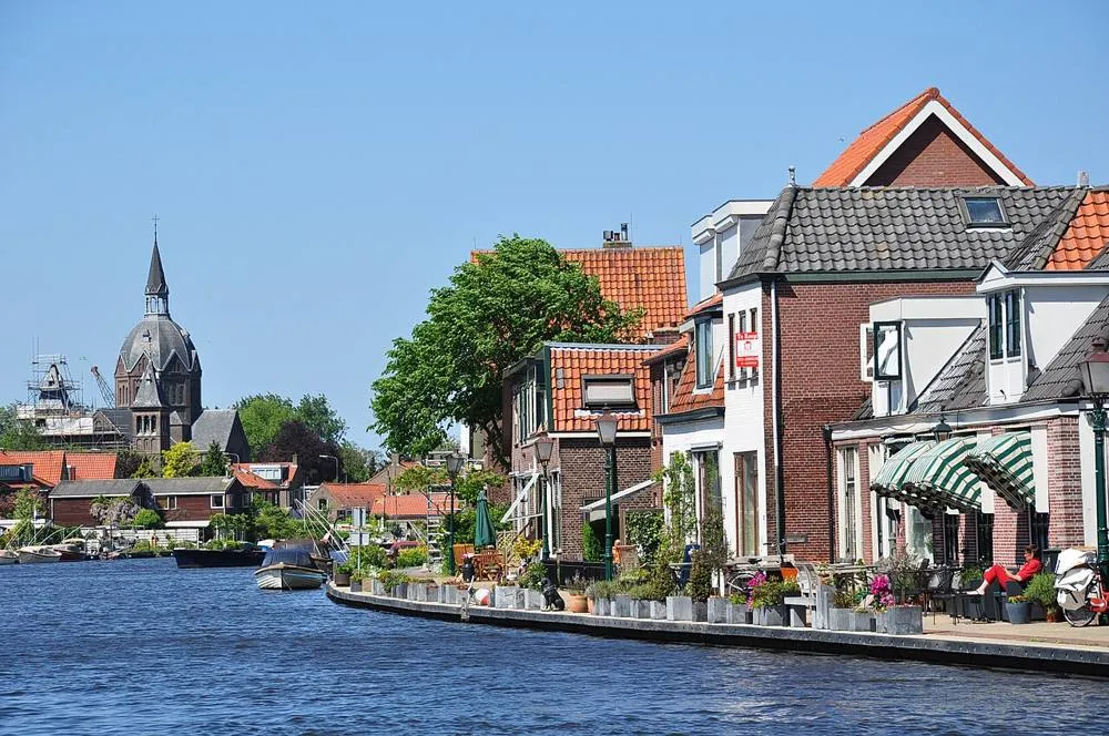 Leiderdorp: Netherlands, Zuid-Holland, Leiderdorp, Oude Rijn (1)